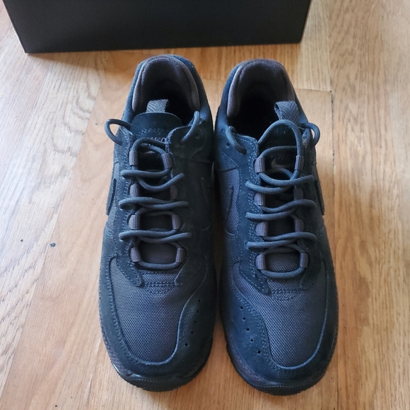 Nike Air Force 1 Black Velvet Brown Womans Size 6.5 Sneakers - Picture 5 of 7